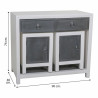 Recibidor Alexandra House Living Blanco Gris Madera de abeto Madera MD