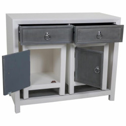 Recibidor Alexandra House Living Blanco Gris Madera de abeto Madera MD