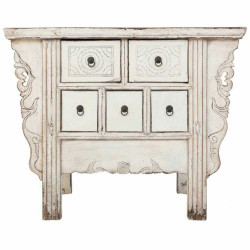 Recibidor Alexandra House Living Blanco Madera de olmo 45 x 80 x 101 c