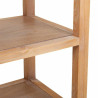 Recibidor Alexandra House Living Plateado Natural Madera Acero Inoxida