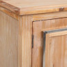 Recibidor Alexandra House Living Plateado Natural Madera Acero Inoxida