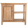 Recibidor Alexandra House Living Plateado Natural Madera Acero Inoxida