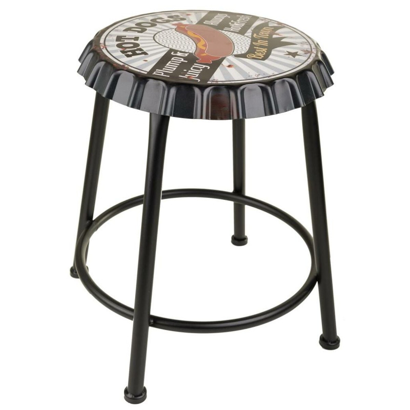 Taburete Alexandra House Living Metal Hierro 35 x 46 x 35 cm Taburete Alexandra House Living Metal Hierro 35 x 46 x 35 cm