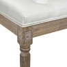 Banqueta Alexandra House Living Gris Poliuretano Madera de caucho 40 x
