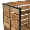 Banco Alexandra House Living Marrón Negro Hierro Madera de mango 61 x