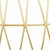 Recibidor Alexandra House Living Oro Vidrio Hierro 52 x 77 x 92 cm