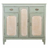 Consola Alexandra House Living Verde Ratán Madera de abeto Madera MDF