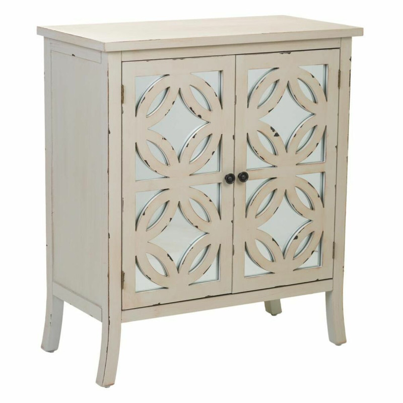 Recibidor Alexandra House Living Gris Vidrio Madera de abeto Madera MD Recibidor Alexandra House Living Gris Vidrio Madera de abeto Madera MD