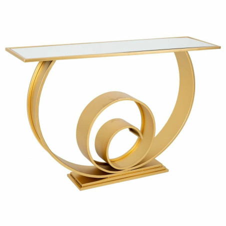 Recibidor Alexandra House Living Oro Vidrio Madera MDF 33 x 80 x 120 c