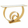 Recibidor Alexandra House Living Oro Vidrio Madera MDF 33 x 80 x 120 c