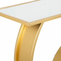 Recibidor Alexandra House Living Oro Vidrio Madera MDF 33 x 80 x 120 c