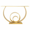 Recibidor Alexandra House Living Oro Vidrio Madera MDF 33 x 80 x 120 c