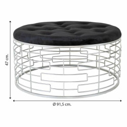 Banqueta Alexandra House Living Oro Metal Esponja Madera MDF 91 x 47 x