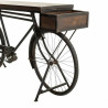 Recibidor Alexandra House Living Bike Marrón Negro Hierro Madera de m