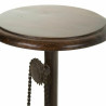 Taburete Alexandra House Living Marrón Negro Metal Madera MDF 40 x 73