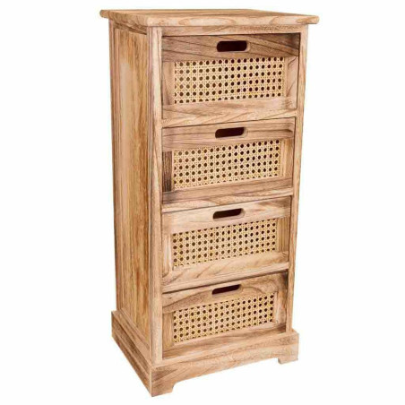 Cajonera Alexandra House Living Caña Madera de Paulonia 29 x 75 x 35