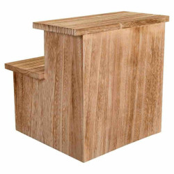Banqueta Alexandra House Living Madera de Paulonia 34 x 34 x 34 cm Esc