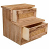 Banqueta Alexandra House Living Madera de Paulonia 34 x 34 x 34 cm Esc