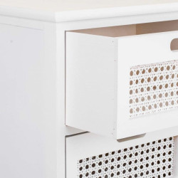 Cajonera Alexandra House Living Blanco Caña Madera de Paulonia Madera
