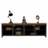 Cajonera multiusos Alexandra House Living Marrón Gris Madera Metal Vi