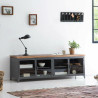 Cajonera multiusos Alexandra House Living Marrón Gris Madera Metal Vi
