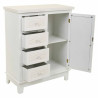 Recibidor Alexandra House Living Blanco Crema Metal Madera de pino Mad