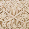 Puff Alexandra House Living Crema Bambú Esponja Madera MDF 50 x 30 x
