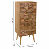 Cajonera Alexandra House Living Natural Madera de Paulonia 108 x 38 x
