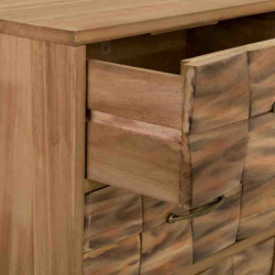 Cajonera Alexandra House Living Natural Madera de Paulonia 108 x 38 x
