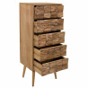 Cajonera Alexandra House Living Natural Madera de Paulonia 108 x 38 x