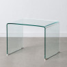 Mesa auxiliar Transparente Cristal Templado 63 x 50 x 48 cm