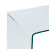 Mesa auxiliar Transparente Cristal Templado 63 x 50 x 48 cm
