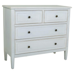 Cómoda Alexandra House Living Blanco Madera de abeto Madera MDF 36 x