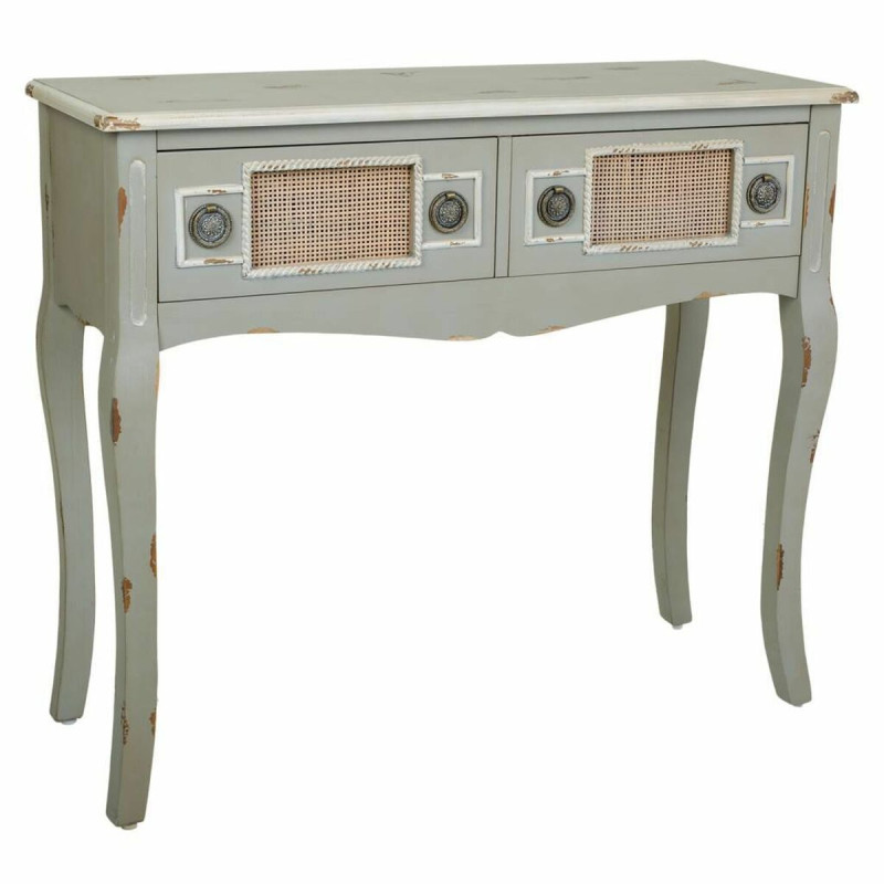 Recibidor con Cajones Alexandra House Living Gris Ratán Madera de abe Recibidor con Cajones Alexandra House Living Gris Ratán Madera de abe