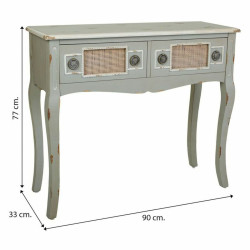 Recibidor con Cajones Alexandra House Living Gris Ratán Madera de abe