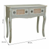 Recibidor con Cajones Alexandra House Living Gris Ratán Madera de abe