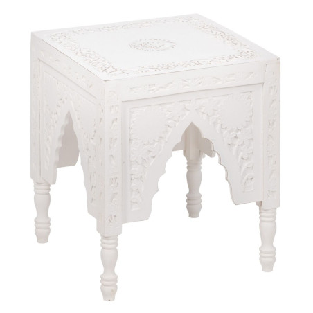 Mesa auxiliar Madera Blanco 36 x 36 x 42 cm DMF