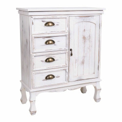 Recibidor con Cajones Alexandra House Living Blanco Madera de Paulonia