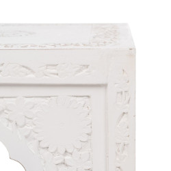 Mesa auxiliar Madera Blanco 36 x 36 x 42 cm DMF