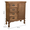 Recibidor con Cajones Alexandra House Living Marrón Madera de Pauloni
