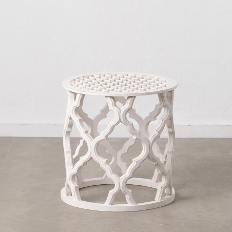 Mesa auxiliar Blanco Madera MDF 50 x 50 x 52 cm DMF