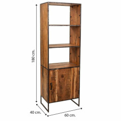 Estantería Alexandra House Living Natural Hierro Madera de acacia 40