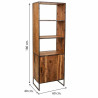 Estantería Alexandra House Living Natural Hierro Madera de acacia 40