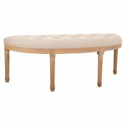 Banqueta Alexandra House Living Crema Madera de caucho 45 x 48 x 125 c