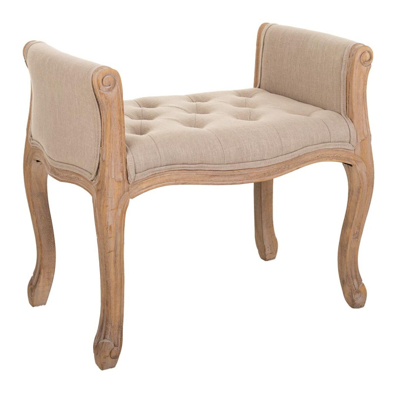 Banqueta Alexandra House Living Crema Madera de caucho 48 x 60 x 71 cm Banqueta Alexandra House Living Crema Madera de caucho 48 x 60 x 71 cm
