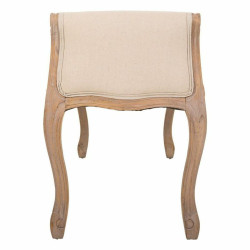 Banqueta Alexandra House Living Crema Madera de caucho 48 x 60 x 113 c