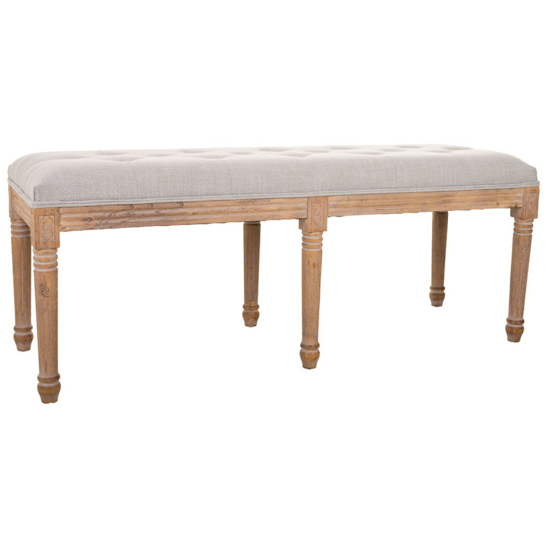 Banqueta Alexandra House Living Crema Madera de caucho 41 x 48 x 122 c Banqueta Alexandra House Living Crema Madera de caucho 41 x 48 x 122 c