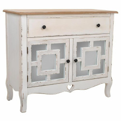 Recibidor Alexandra House Living Blanco Vidrio Madera de abeto Madera