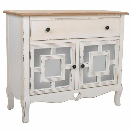 Recibidor Alexandra House Living Blanco Vidrio Madera de abeto Madera