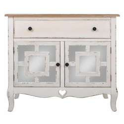 Recibidor Alexandra House Living Blanco Vidrio Madera de abeto Madera